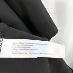 Eloquii Plus Sz 24 Maxi‎ Dress Heavy Black Short Sleeve Princess Seam Formal 197 thumbnail 10