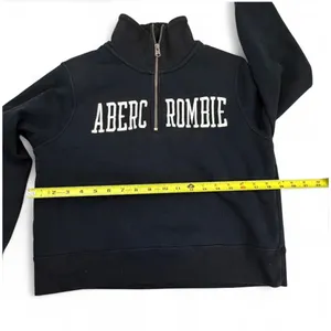 VTG Abercrombie & Fitch Womens Sherpa Lined Quarter Zip Sweatshirt M thumbnail 5