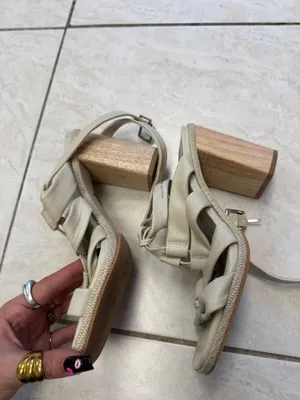 DV by Dolce Vita white leather gladiator heels thumbnail 3