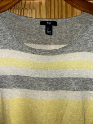 GAP Women’s Lightweight Scoop Neck Striped Sweater thumbnail 2