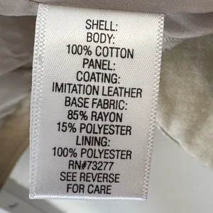 Apt. 9 Women’s Faux Leather Moto Style Zip Up‎ Jacket Windbreaker Cream Large thumbnail 9