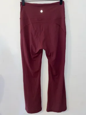Lululemon Athletica Groove Nulu High Rise Flare Full Length Leggings Size 8 EUC thumbnail 4