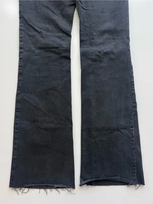 Zara Washed Black High Waisted Flare Jeans Size 6 thumbnail 6