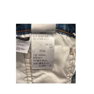 Levi's Levi's Distressed Button Fly Medium Blue Cutoff Denim Shorts thumbnail 4