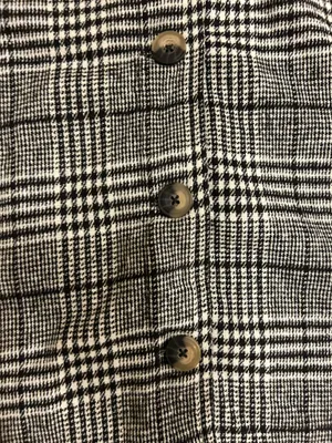 Millenium Plus Size 3X Autumn Essential Black & White Plaid Button thumbnail 11