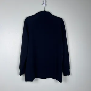 Spanx Women's Airessentials French Rib Half Zip Pullover Black Sz L thumbnail 7