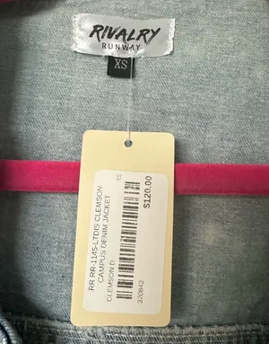 Clemson Denim Jacket Blue Size XS thumbnail 3