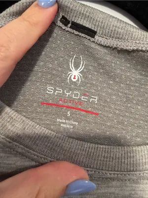 Light Gray Spyder‎ Active Long Sleeve Crewneck Top thumbnail 2