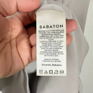 Babaton Light Grey Long Sleeve Bodysuit‎ Form Fitting Slimming Sweetheart thumbnail 4