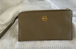 Michael Kors Tan Clutch Wristlet thumbnail 1