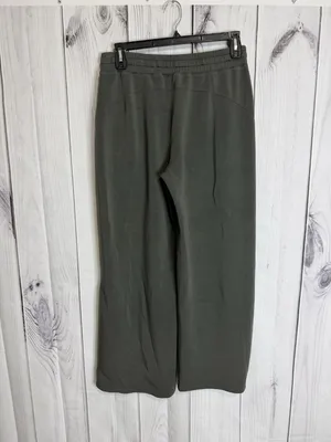 Spanx Air Essentials Wide Leg Pants Women's XL Dark Green Drawstring Lounge Soft thumbnail 4
