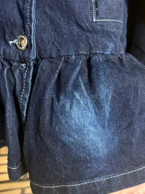 Steve Madden denim peplum jacket size large thumbnail 4