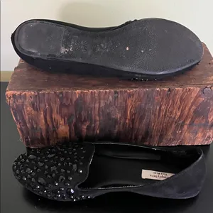 Simply Vera Vera Wang Black Jeweled Slip-On Loafers thumbnail 6