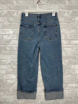 Steve Madden cuffed straight-leg jeans thumbnail 2
