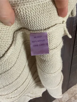 Vintage Light Beige Open-Front Duster Cardigan Sweater thumbnail 9