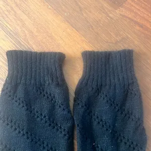 Black Knit Eyelet-Detail Legwarmers (OS) thumbnail 4