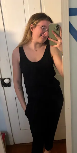 American living black jumpsuit playsuit thumbnail 1