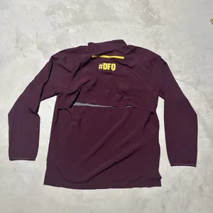 Sun Devils 1/4 Zip Jacket Men's SZ S Red Light Adidas Arizona State NCAA Team thumbnail 7