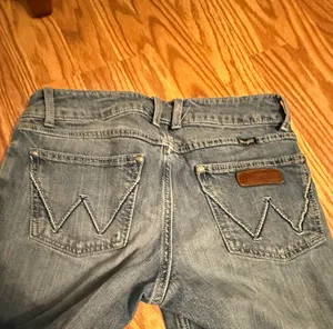 Wrangler Flare Leg Denim Jeans Light Wash Size 3/4 x 32 thumbnail 5