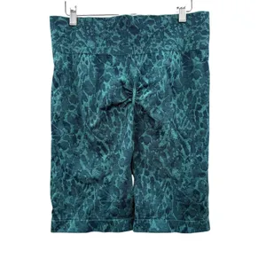 Gymshark Adapt‎ Animal Seamless Shorts Womens XXL Green Teal Biker Scrunch B2A1F thumbnail 3