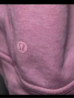 Lululemon All Yours Crew Terry In Heathered Azalea Pink Size 8 thumbnail 5