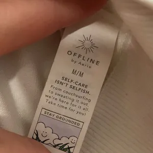 Offline by‎ Aerie Women's White Cropped Crew Neck T-Shirt Size M Casual Top y2k thumbnail 6