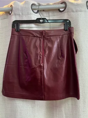RUFFLE MINI SKIRT Red thumbnail 6