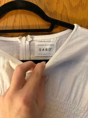 Sabo Skirt White Dress thumbnail 4