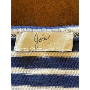 Joie Blue And White Striped Cotton Short Sleeve Pullover Mini T Shirt‎ Dress S thumbnail 6
