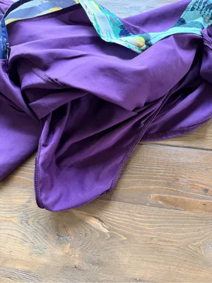 The North Face Purple Women's Athletic Shorts with Multicolor Trim thumbnail 5