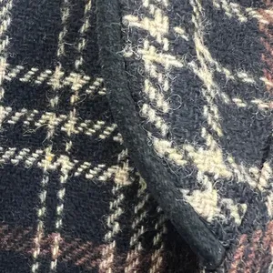 David N. Blazer Vintage Wool Plaid‎ Suede Trim Jacket Brown Black 10 Academia thumbnail 8