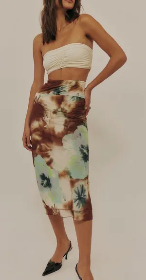 Free People Sunset Mesh Midi Skirt thumbnail 1