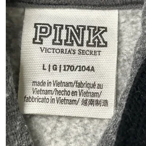 PINK Victoria's Secret Grey Full Zip Hoodie‎ Large Sweatshirt thumbnail 7