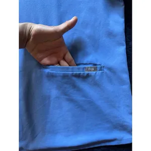 Figs‎ Women's Technical Collection Catarina Pocket Scrub Top Blue Size XL thumbnail 3