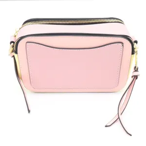 Snapshot Camera Bag Pink Yellow Saffiano Leather Crossbody Bag thumbnail 2