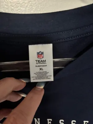 NFL Team Apparel Tennessee Titans Sleepwear T‑Shirt Women’s XL Navy Lightweight thumbnail 5