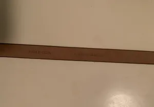 Ann Taylor XS Metallic Brown Genuine Leather Belt Silver Buckle thumbnail 6