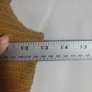 Rebellion Rebellious One Boho Embroidered Cotton Smocked Maxi Dress Mustard Yellow Jr M thumbnail 7