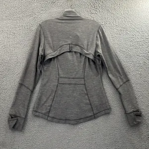 Lululemon Define Jacket Brushed Heathered Slate Gray Athletic Athleisure Size 10 thumbnail 2