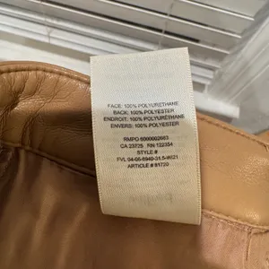 Wilfred Melina‎ Vegan Leather Pants Women 0 Tan Brown Camel High Rise Straight thumbnail 9