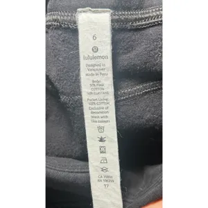 Lululemon Scuba Jogger‎ 6 Black High Rise Fleece Tapered Sweatpants Athleisure thumbnail 6