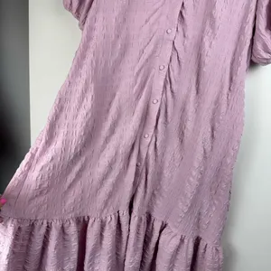 Lulu’s Sunny Love Seersucker Puff Sleeve Button Front Midi Dress Sz XL Lilac thumbnail 10