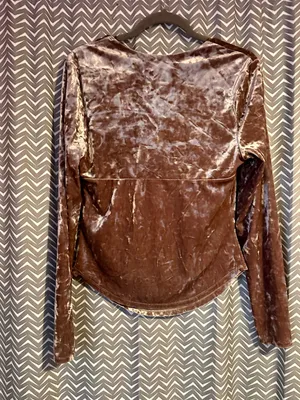 Free People | "Perfect Date" Top in Taupe, M thumbnail 5