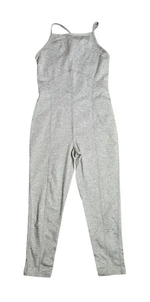 Free People Side To‎ Side Performance Gray Jumpsuit Size: M thumbnail 1