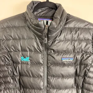 Patagonia Goose Down Quilted Jacket Black Puffer Full Zip Size M 84683 2020 thumbnail 3