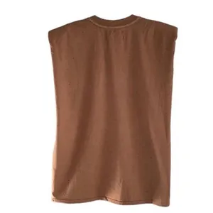 Free people x Sandrine Rose Shoulder Pad Brown Tank Top(Size Small) thumbnail 5