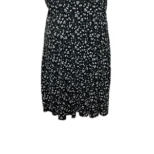Old Navy Women Cottage Boho Floral Sundress XL Black Smocked Back Indie Whimsy thumbnail 5