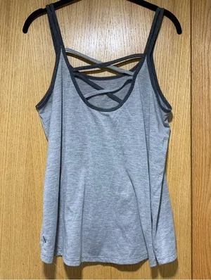 RBX Gray Strappy Tank Top - Size Large thumbnail 4
