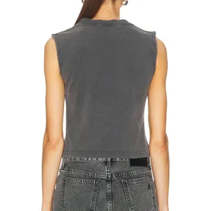 Alexander Wang V-Neck Tank Top in Faded Black Size XS thumbnail 7
