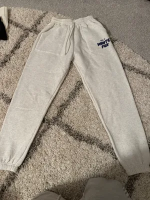 White Fox Boutique navy and white grey sweats thumbnail 1
